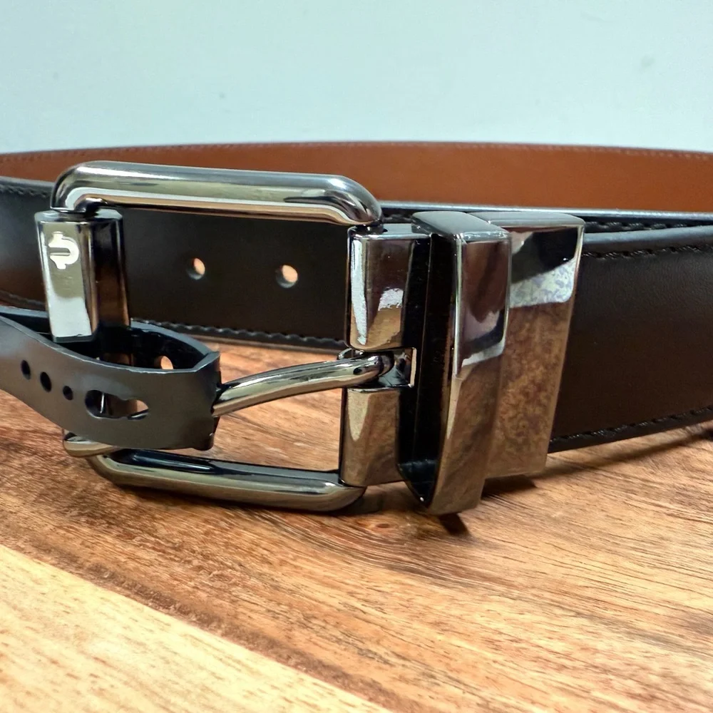 True Religion Black and Brown Men's Belt  sz 36‎